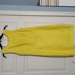 LIKE NEW Yellow Lace Sheath Dress
